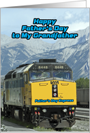 Happy Father’s Day, Grandfather, Railroad, Train card