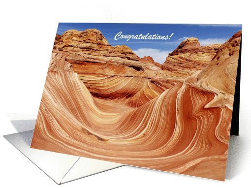 Wedding Congratulations Hiking The Wave card (1111030)