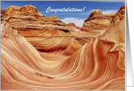 Wedding Congratulations Hiking The Wave card