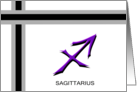 Sagittarius Zodiac Happy Birthday card