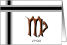 Virgo Zodiac Happy Birthday card
