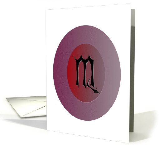 Scorpio Happy Birthday card (1027671)