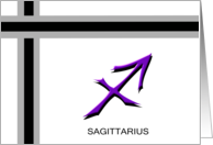 Sagittarius Zodiac Happy Birthday card