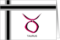Taurus Zodiac Happy Birthday card