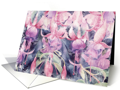 Lacy Fuschias for Mom on Mother's Day card (1063179)