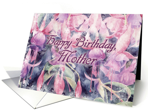 Lacy Fuschias for Mom on her Birthday card (1066359)