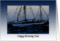Nautical Blues, Happy Birthday Day to Dad card