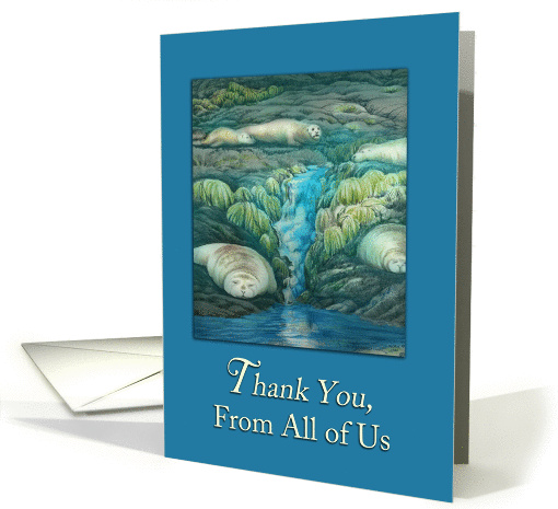 Thank You, From All of Us Card (Fully Customizable) card (1106004)