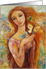 Fairy Princess with Butterflies, Fine Art Sister-in-Law Birthday Card