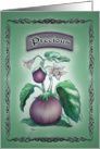 Precious Vintage Seeds-Eggplant Blank Note Card