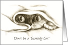 Don’t Be a Scaredy Cat Encouragement card