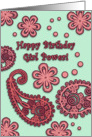 Happy Birthday, Girl Power Card for Daughter card