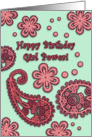 Happy Birthday, Girl Power from Grandmother Card