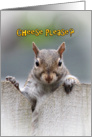 Cheese Please? Squirrel Coming Home Welcome Card