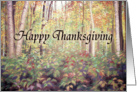 Happy Thanksgiving, Autumn Woodland card