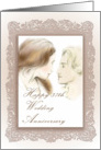 Ornate Vintage Our Love is Forever 37th Wedding Anniversary Card