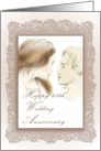 Ornate Vintage Our Love is Forever 45th Wedding Anniversary Card