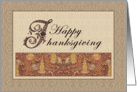 Happy Thansgiving Art Nouveau Pheasant Lace Card