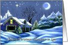 Merry Christmas, Daughter in Law Christmas Cottage Card