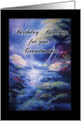 Birthday Blessings Peaceful River for Grandmother Card