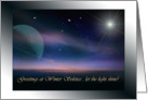 Greetings to You on Winter Solstice, Light Shines Card