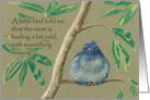 A Little Bird Told Me Empty Nest for Siblings card