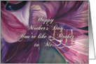 Purple Orchid You’re Like A Mother To Me for Mother’s Day card