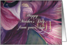 Purple Orchid for Mom from Son on Mother’s Day card