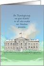 Thanksgiving Day White House for Service Member card