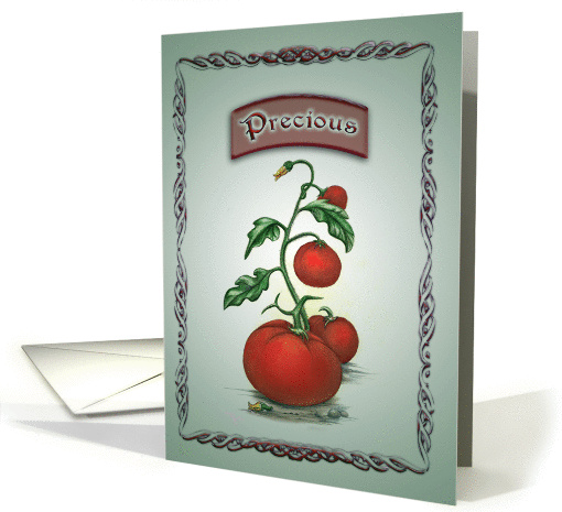 Precious Vintage Tomato Seeds, Birthday for Wife card (1083222)