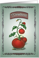 Precious Vintage Tomato Seeds, Birthday for Wife card