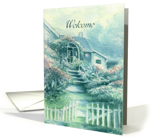 Garden Cottage Welcome to the Neighborhood card (1101020)