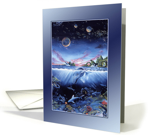 Waterworld Universe Blank Note Card for All Occasion card (1108726)