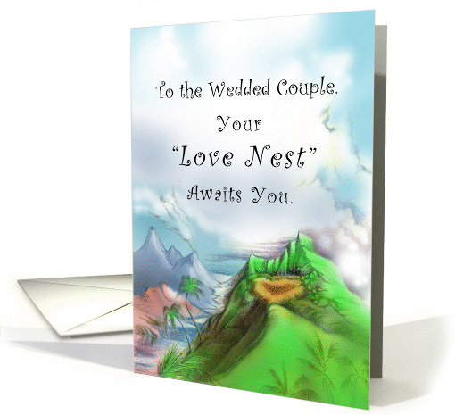 Your Love Nest Awaits You, Congratulations For Wedded Couple card