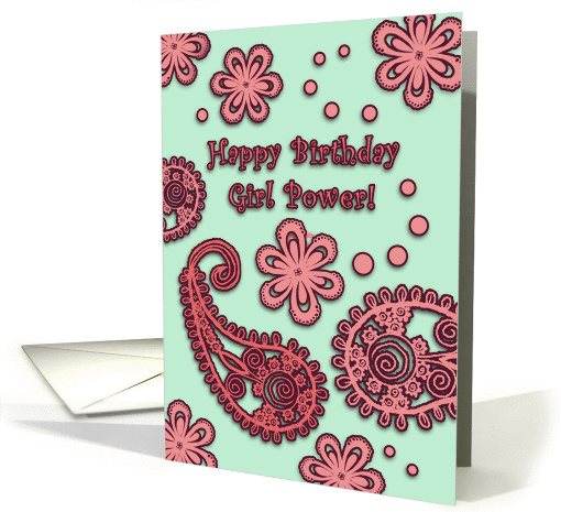 Happy Birthday, Girl Power Card for Daughter card (1116294)