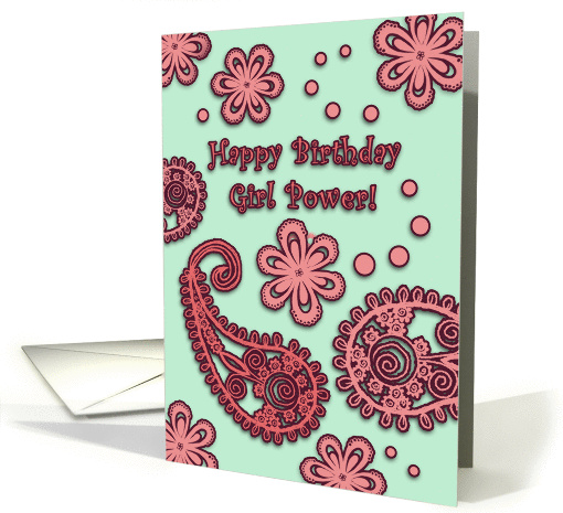 Happy Birthday, Girl Power from Grandmother card (1116298)