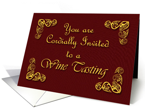 You Are Cordially Invited to a Wine Tasting, Invitation card (1117312)