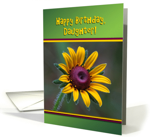 Happy Birthday Yellow Gazania Flower for Daughter card (1135538)