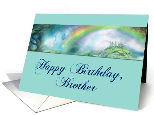 Rainbow Dreaming Happy Birthday for Brother card (1164166)