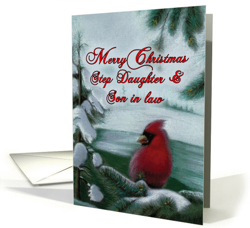 Christmas Cardinal for Step Daughter and Son in Law card (1164434)