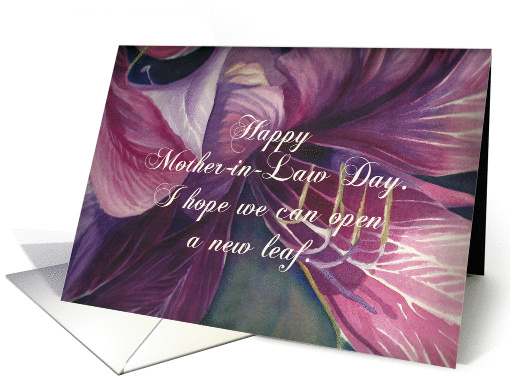 Happy Mother-in-Law Day Bauhinia for Estranged card (1176158)