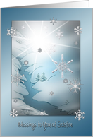 Blessings to You on Winter Solstice card