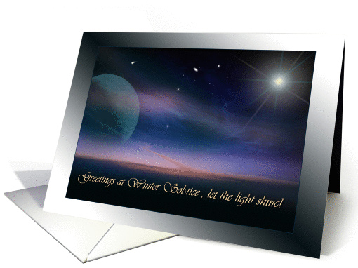 Greetings to You on Winter Solstice, Light Shines card (1186292)