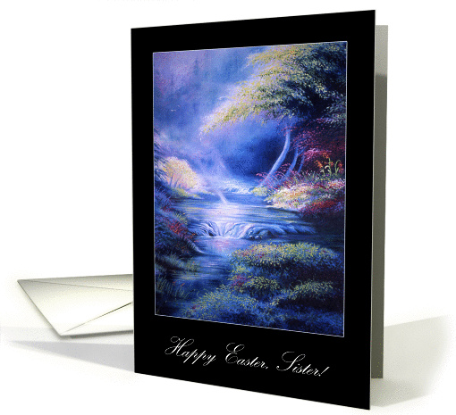 Faithstream Peaceful Waters Happy Easter to Sister card (1228302)