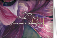Purple Orchid for Mom on Mother’s Day from Daughter card