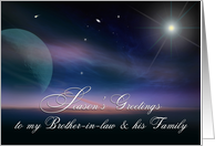 Celestial Season’s Greetings to Brother-in-law and His Family card