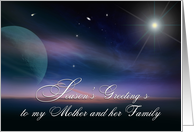 Celestial Season’s Greetings to Mother and Her Family card