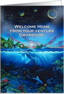 Welcome Home from study abroad to Grandson card
