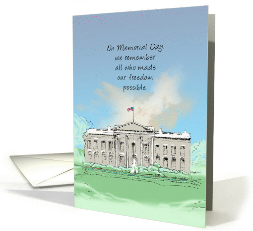The White House, Memorial Day Honor and Remembrance card (1432684)