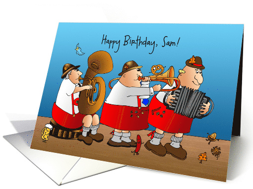 Polka Band in Lederhosen Birthday card (1441768)
